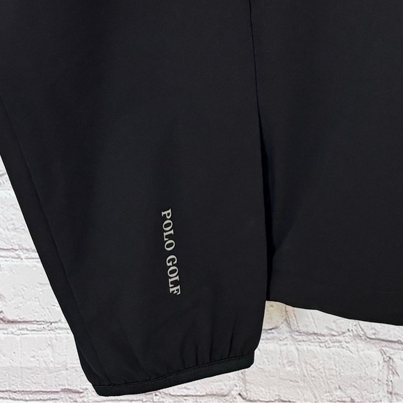 POLO GOLF RALPH LAUREN Packable Anorak Black Hooded Unlined Golf Windbreaker--L - Picture 9 of 15
